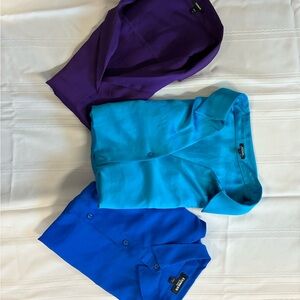 Express Women's Button Down Shirts - Purple, Blue, Aqua